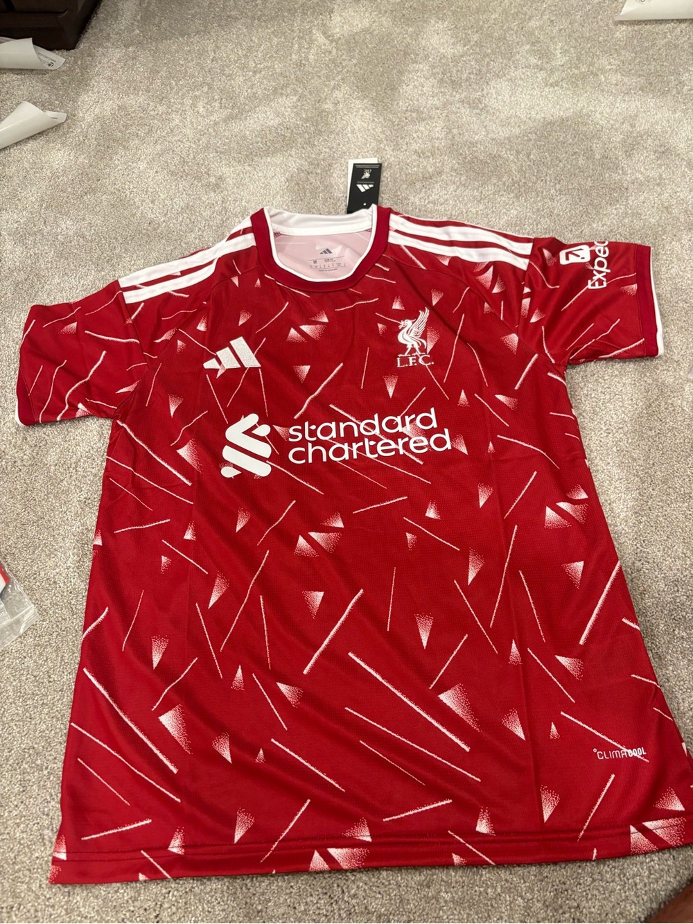26/27 adidas men’s Liverpool home soccer jersey slim fit kit